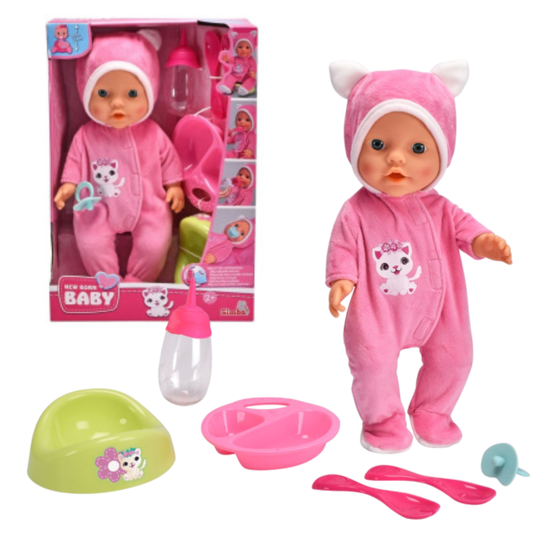New Born Baby Kitty Onesie, 30cm