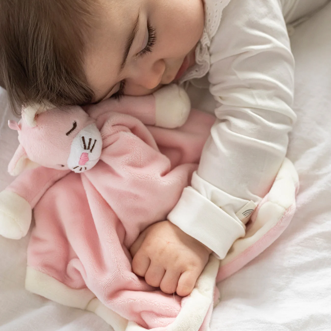 Snuttefilt Babyrosa Katt, Diinglisar