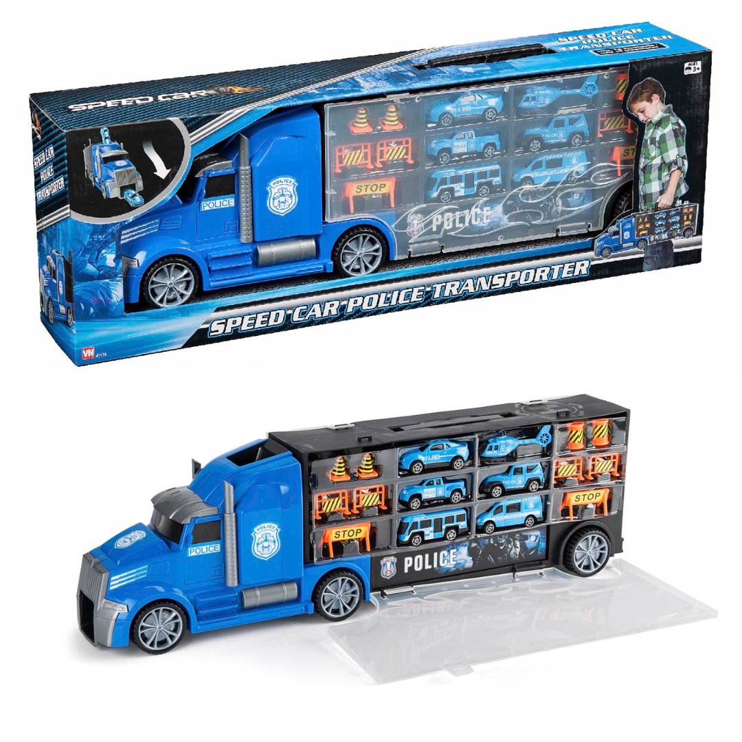 Speedcar Polis Med 6 Bilar 59cm