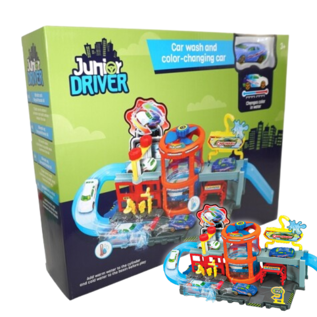 Junior Driver Car Wash Colour Change Playset