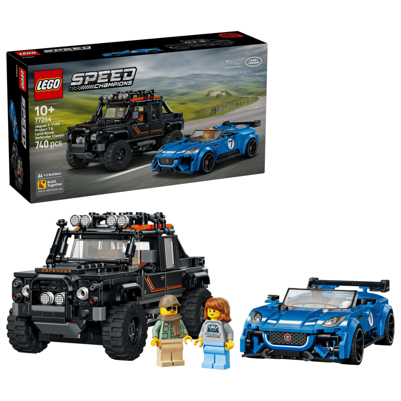 Lego Jaguar Project 7 och Land Rover Defender