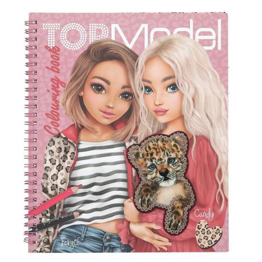 TOPModel Målarbok med paljetter LEOHEART