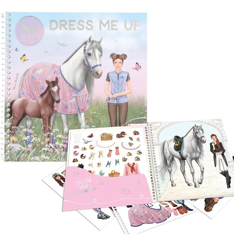 Miss Melody Dress Me Up Stickersbok