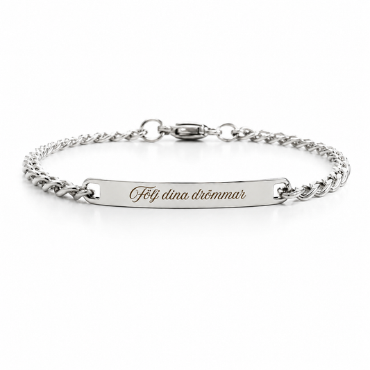Personligt Armband med Egen Gravyr