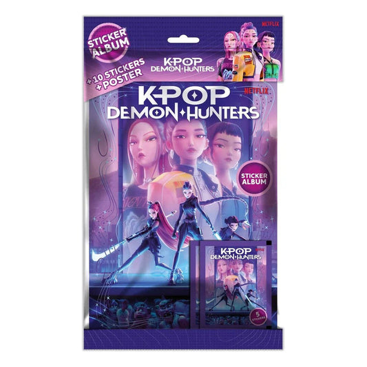 K-POP Demon Hunters Sticker Album + 2 Blind Bags SE/FI