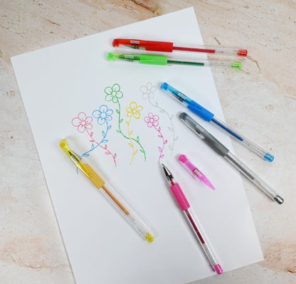 Glitter Gelpennor 6-P