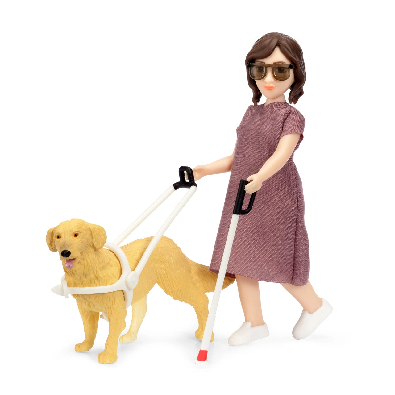 Lundby Docka m Blindkäpp & Hund