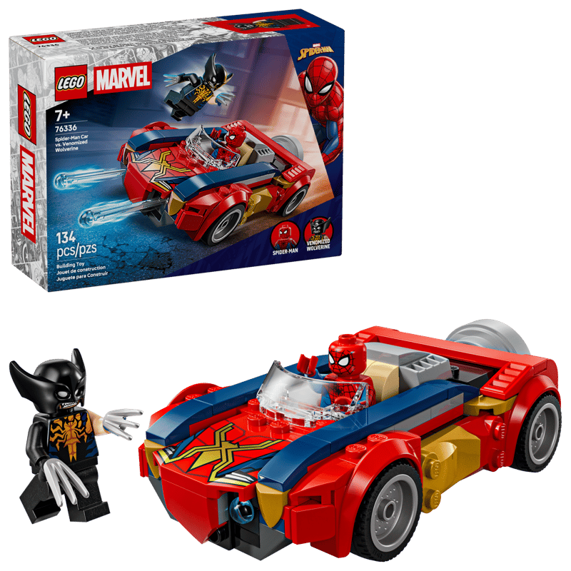 Lego Spider-Mans Bil Mot Venomifierad Wolverine