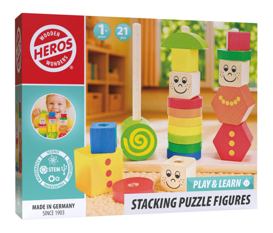 Heros Play and Learn Stacking Puzzle Figures
