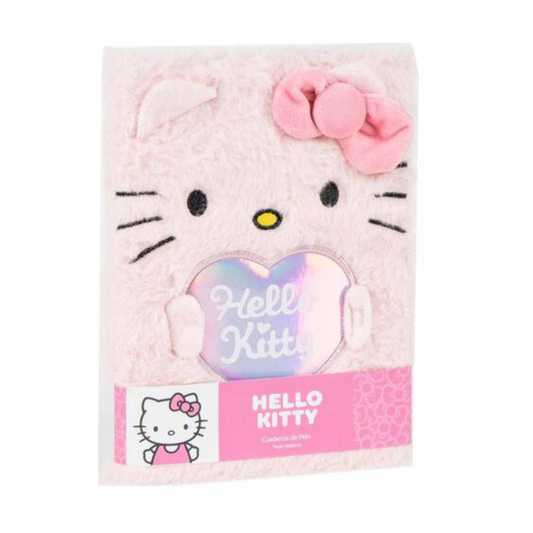 Anteckningsbok Plysch - Hello Kitty