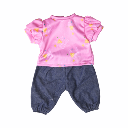Lillan Jeans & T-shirt, 36-41 cm