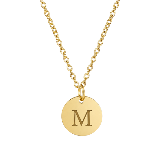 Personligt halsband med Egen Gravyr - Guld