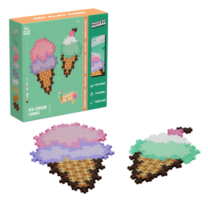 Plus-Plus Puzzle by Number – Glassvåfflor