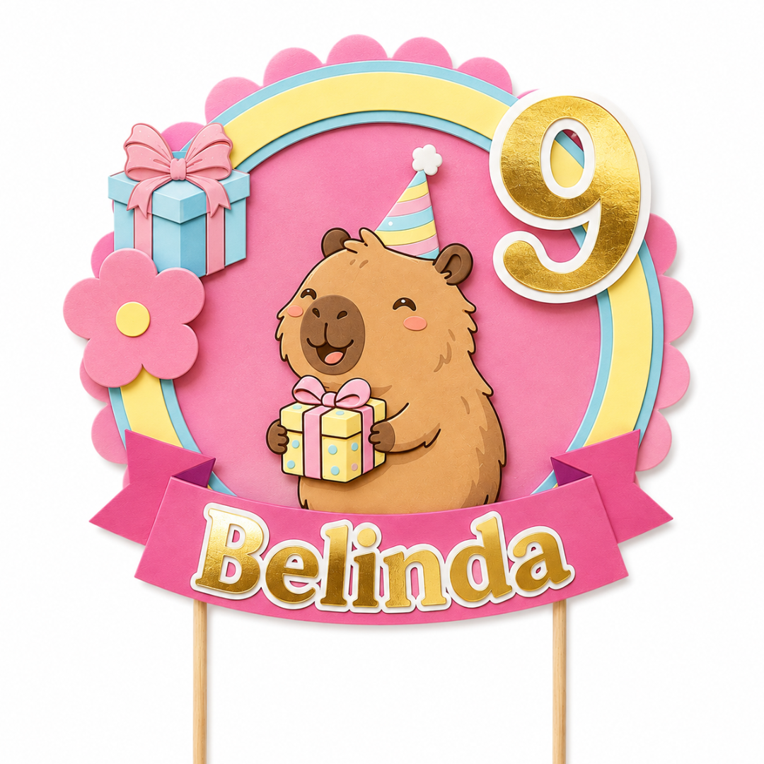 Personlig Tårtdekoration Capybara