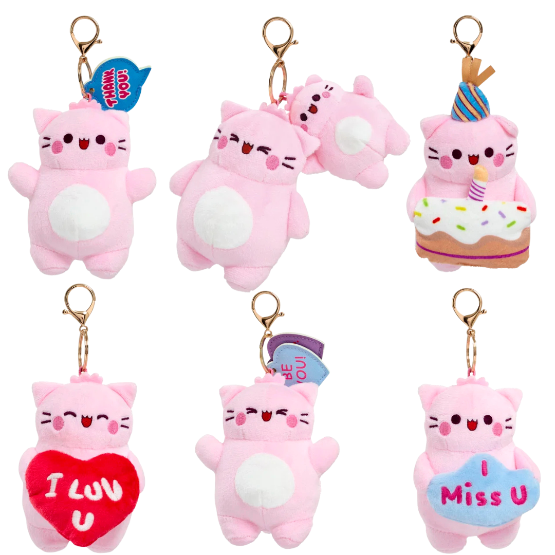 Pembe Plush 15 cm Keychains Asst.