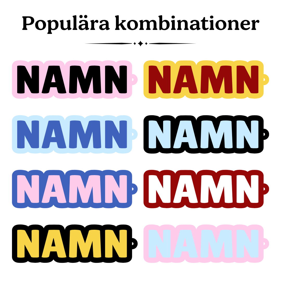 Personlig Nyckelring med Eget Namn