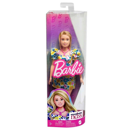Barbie Fashionista Yellow Blue Floral (Down Syn)