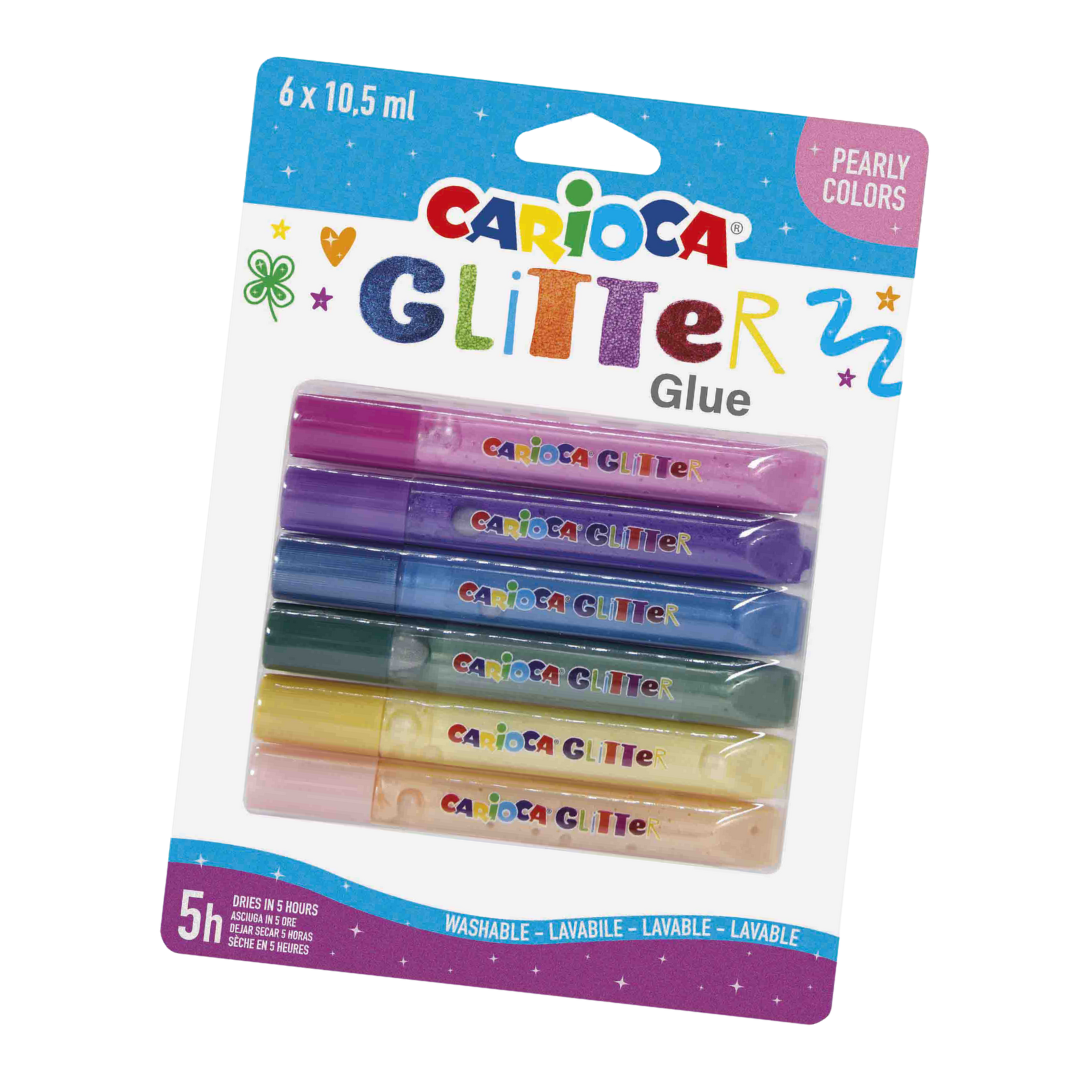 Carioca Glitterlim 6 Färger