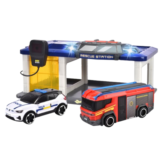 Dickie Toys VOLVO Rescue Station - Swedish