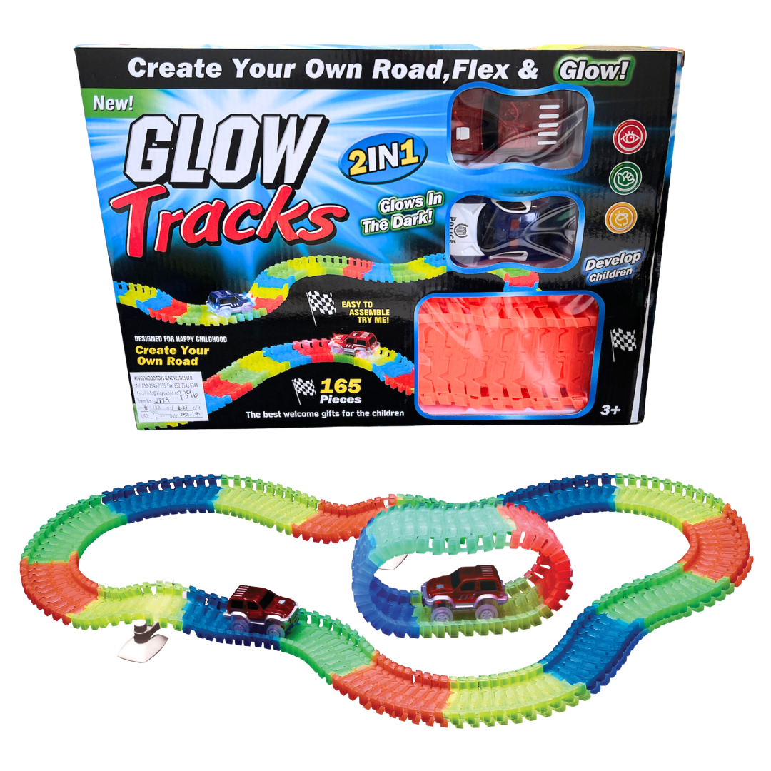 Bilbana Flex 165 Delar - Glow Tracks