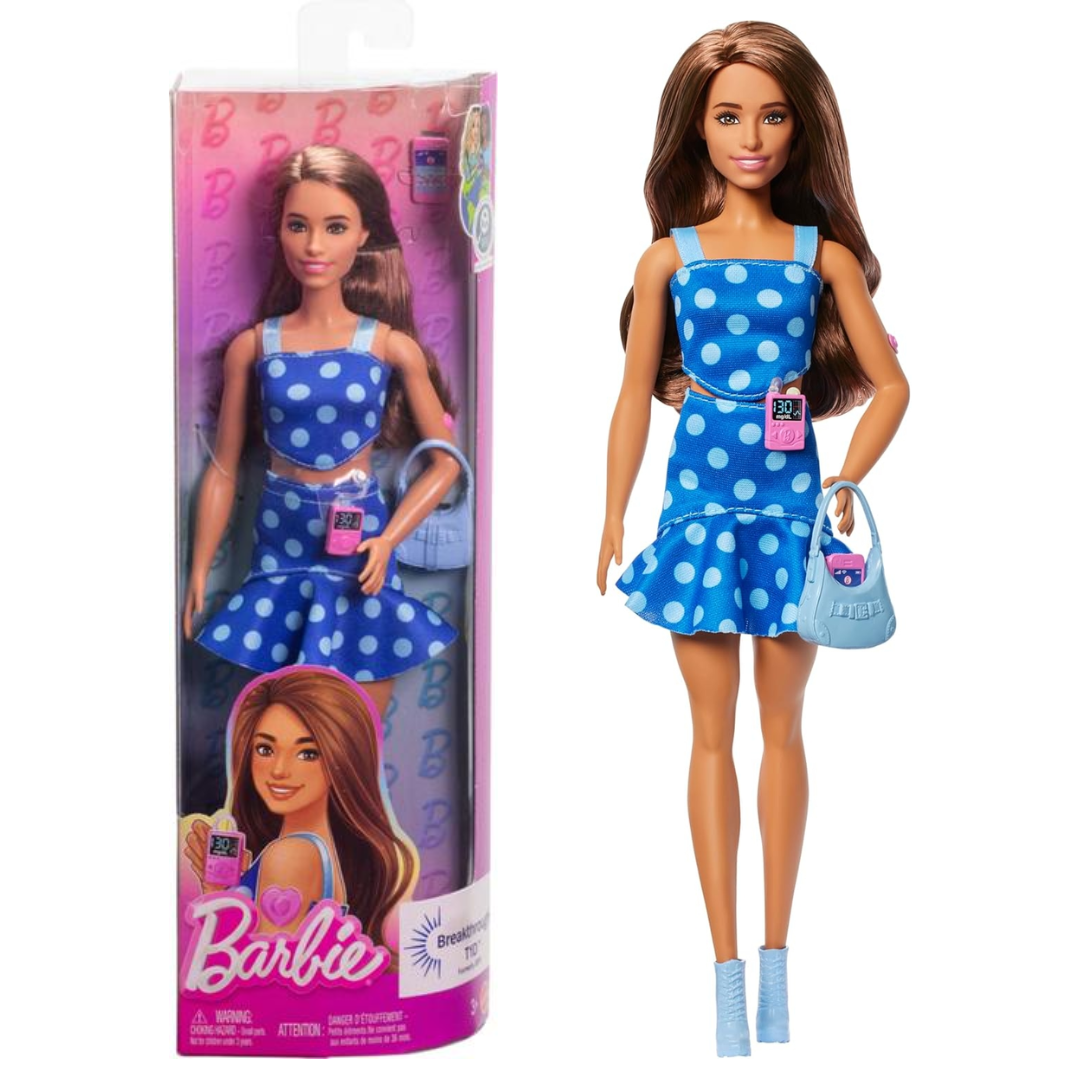 Barbie Fashionista Doll Blue Polka Dot