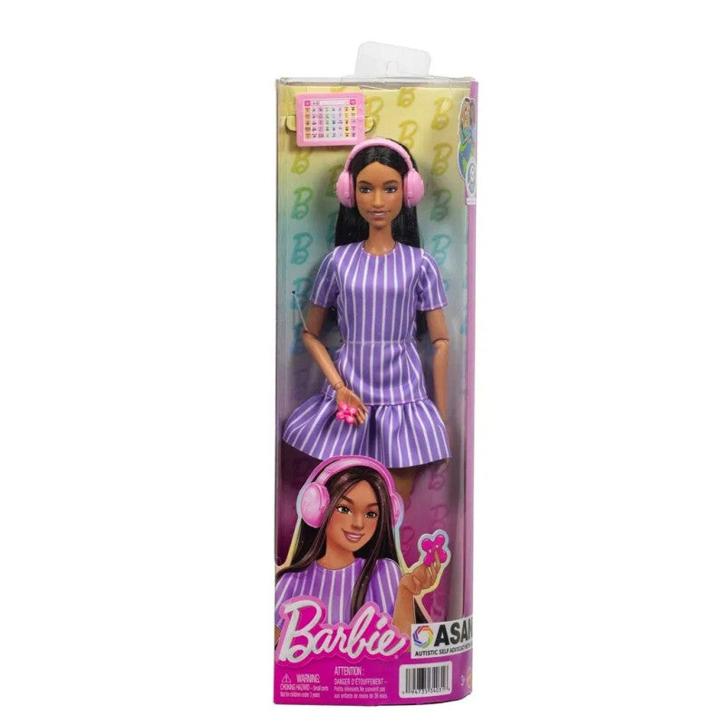 Barbie Fashionista Doll Stripes (Autism Awareness)