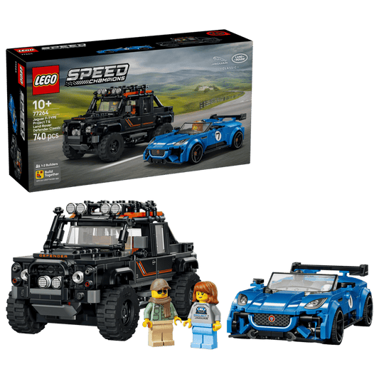 Lego Jaguar Project 7 och Land Rover Defender