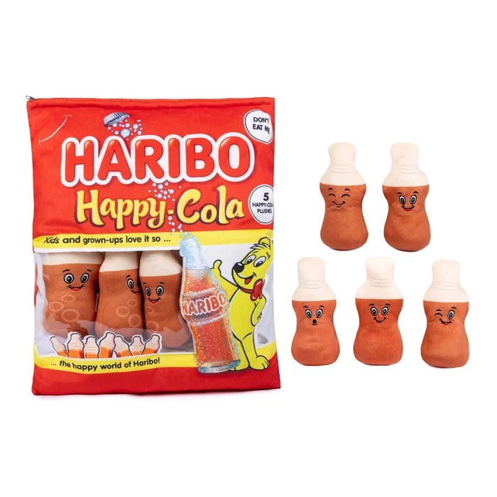Haribo Plush Snack Bag Cola Bottles